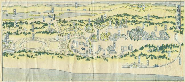 粟ヶ崎遊園の計画図