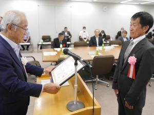 石川県危険物安全協会会長表彰　写真