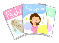 雑誌のイラスト